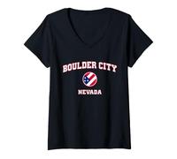 Women's Boulder City Nevada (NV) V-Neck T-Shirt