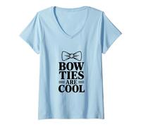 Women's Bow Ties are Cool V-Neck T-Shirt