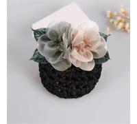 Womens Bowknot Hairnet Nurse Bow Hair Net Female Flight Attendant Plate Hair for Women Bun Net(Colour 4)