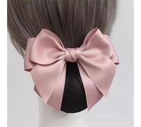 Womens Bowknot Hairnet Nurse Hairnet Bow Hairnet Waitress Headpiece for Women Bun Net(Pink)