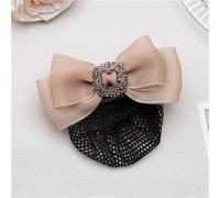 Womens Bowknot Hairnet Women's Plate Hair Net Bank Stewardess Hotel Plate Hair for Women Bun Net(Pink,Style 1)
