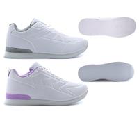 Womens Bowling Shoes Mens Bowling Trainers Size 9 Mens Lawn Bowls Shoes Size 5 Ladies Bowls Trainers Womens Garden Bowl Shoe Lawn Bowl Trainer Lace Up Sizes 3-12 White/Grey/Lilac