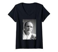 Womens Boxer Henry Cooper Trains Board of Control Gym Vs Joe Bugner V-Neck T-Shirt
