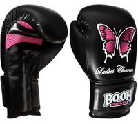 Womens Boxing Gloves Pink Rex Leather - 10oz 12oz, Training, Sparring & Boxercise Gloves for MMA, Muay Thai, Gym Workouts (12oz)