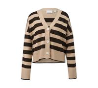 Women's Boxy Striped Cardigan COMMA Marron 40
