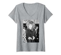 Womens Boy George of Culture Club at Film Premiere 1984 V-Neck T-Shirt