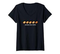 Women's Boy Kibble Funny Foodie Snack Eater Hunger Culinary Boy V-Neck T-Shirt
