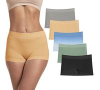 Womens Boy Shorts Underwear Boyshort Panties Ladies Panties Nylon Panty Sleep Boxer Briefs 5 Pack, B2208dd, 3XL