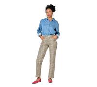 Women's boyfriend jeans F.A.M. Paris Manon Leopard Marron XL