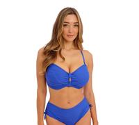 Fantasie Womens Beach Waves Adjustable Leg Bikini Short - Blue Polyamide - Size Small