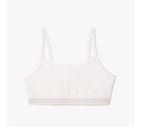 Women's Bra Lacoste Stretch Cotton Bralette in White
