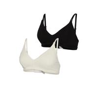 Mamalicious Leyla Feed Maternity Bra 2 Units White,Black L Woman