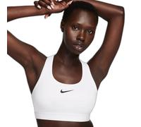 NIKE DX6821-100 W NK SWSH MED SPT Bra Sports Bra Women's White/Stone Mauve/Black Size L