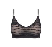 Sloggi Triangle Bralette FREE Evolve – PU Lace, Wireless Push-Up, Black T1