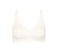Sloggi Women's Bra Zero Feel Bliss Soft, Seamless, Non-Wired, Soft Cup, Silk White XL
