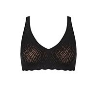 Sloggi Women's Bra ZERO Feel Bliss - Non-wired Seamless Soft Cup - Black Size M