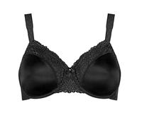 Triumph Ladyform Soft W X Underwire Bra for Women, Black/White, 38FF