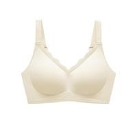 Women's Bra Without Underwire Padded Non Wired Bra Push Up Bralette Soft Bra Comfort Seamless Bra Pack Sports Bras for Women White