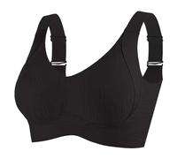 Women's Bra without Underwire Push Up Large Sizes Bras Seamless Bras Sports Large Breasts Strong Hold Underwear Comfortable Bralette T-shirt Classic Comfort Bra Full Coverage for Women Full, black, XL