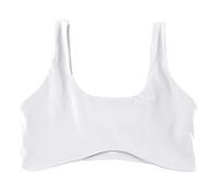 Women's Bra Without Underwire, Women's Underwear, Wireless Bra Bra Extension, Seamless Bra, Padded Bustiers, Top, Padded Bralette, T-Shirts Bra for Everyday Yoga Fitness, White, L