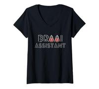 Women's Braai Assistant South African braai V-Neck T-Shirt