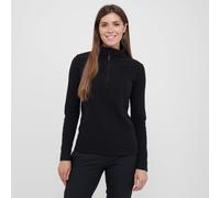 Peter Storm Women's Bracken Half Zip Fleece with Fitted Collar & Hem, Lightweight 60g Brushed Microfleece Midlayer Pullover (UK, Numeric, 14, Regular, Regular, Black)