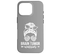 Women's Brain Tumor Warrior Leopard Design Case for iPhone 16 Pro