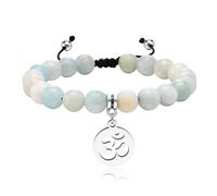 Women's Brand, Silver, Beads, Prayer Beads, Hand Skewer Chain Bracelet, Natural Stone, Stainless Steel Pendant, Lotus, Numbers, Tree of Life, Hypoallergenic, Charm, Stylish, Fashionable, Christmas