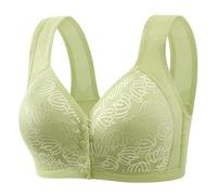 Womens Bras No Underwire Dim Generous Bra with Adjustable Straps Silky Bras for Women No Underwire V Neck Bralettes for Women Wirebra Front Closure Bra Sports Bra Green