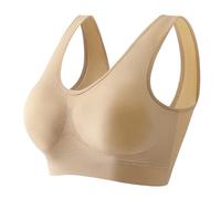 Women's Bras Non Wired Push Up Sports Bras Seamless Full Coverage T-Shirt Bra Soft Comfort Wide Straps Wireless Minimiser Bra Anti Sagging Ladies Bralettes Solid Running Gym Yoga Bralette Plus Size