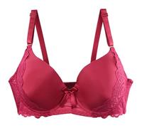 Women's Bras Plus Size Non Wired Lace Bras Back Closure Solid Oversized Brassiere Soft Adjustable Straps Daily Crop Tops with No Pad Loose Full Cup Deal of The Day