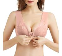 Women's Bras Sports Wirefree Seamless Support Lingerie Comfort Soft Brassiere Breathable Stretch Crop Top Sexy Deep V Push Up Underwear Packs for Yoga Fitness Exercise Action Leisure