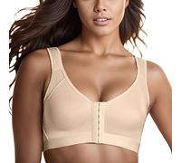 Women'S Bras,Women's Hunchback Shaping Corrective Strap Underwear Comfortable Front Button Sports Bra With Mesh Straps