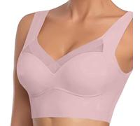 Womens Bras,Women's Large Strapless Lace Tank Top Underwear Thin Side Fold Side Breast Gather Adjustable Bra