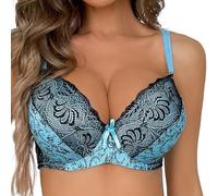 Womens Bras,Women's Sexy Double Breasted Lace Lingerie Plus Size Bra