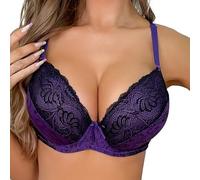 Womens Bras,Women's Sexy Double Breasted Lace Lingerie Plus Size Bra