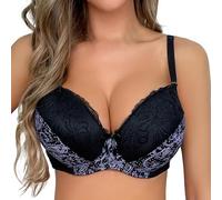 Womens Bras,Women's Sexy Double Breasted Lace Lingerie Plus Size Bra
