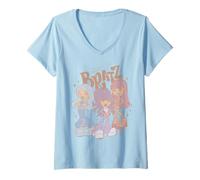 Women's Bratz - Yasmin Cloe & Jade Pose V-Neck T-Shirt