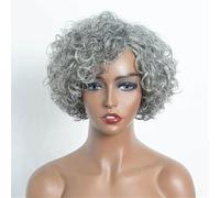 Women's Brazilian Curl Short Wavy Bob Wigs Nature Remy Human Hair Machine Made Wigs