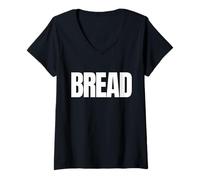 Women's Bread in Huge Letters V-Neck T-Shirt