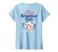 Women's Breakfast Club Slow Mornings Brunch Lover Eggs Toast V-Neck T-Shirt
