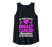 Womens Breast Cancer Awareness Support Family Tank Top