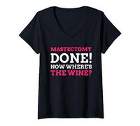 Womens Breast Cancer Gifts & Funny Mastectomy V-Neck T-Shirt