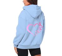 Womens Breast Cancer Shirts,This is My Fighting Shirt T-Shirt Heart Pink Ribbon Tshirt Tops Women Now T Gifts for Funny Female UK Funny Support for My Mom for Family (Sky Blue,3XL)
