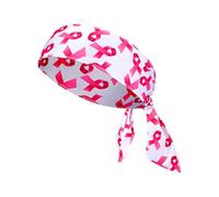 Women's Breast Care Sports Yoga Band Flowing Headband Hair Scrunchie Multi-Purpose Headscarf for Holidays (One Size)