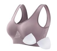 Women's Breathable Comfortable Bras,Plus Size Bras Non Wired Sport Plus Bra Comfort Push Up Summer Wireless Full Coverage Without Steel Ring