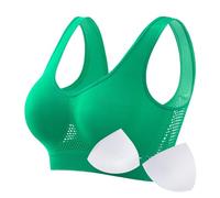 Womens Breathable Cool Lift Up Air Bra Full Support Sports Bra Seamless Wireless Unpadded Comfort Bra No Underwire Bra Plus Size 7XL Bras for Women No Underwire UK