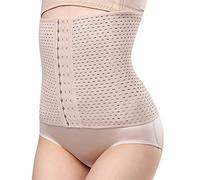 Womens Breathable Underwear Shapewear Strapless Women Waist Trainer Corset Belt Under Clothes Sport Long Torso Shapewear Black Leotard for Women (Brown, S)