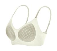 Women's Breathable Underwire Bra with Thin Jelly Gel Cover and Secure Pull Thin Straps for Comfortable Support