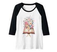 Womens Breathtaking Botanical Biblical Design Raglan Baseball Tee